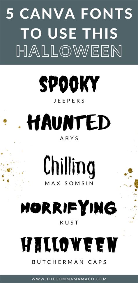 Spook-tacular Halloween Fonts to Level Up Your Designs on Canva